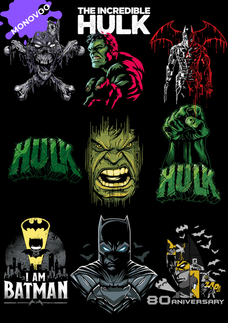 Comics Heroes Bundle – Epic T-Shirt Designs!